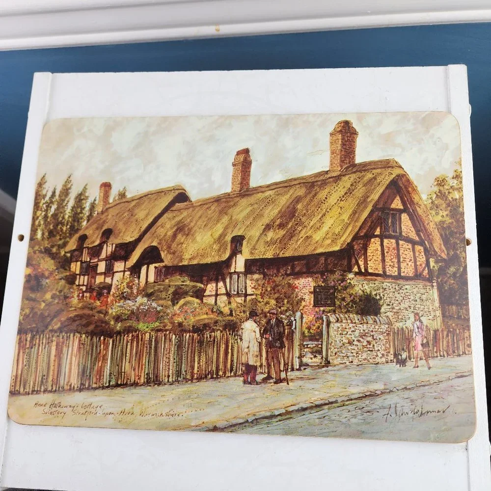 Clover Leaf Set of Four Shakespeare Table Mats England NWT